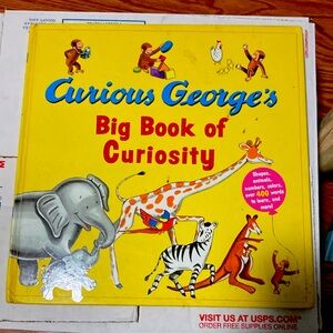 WOW -CURIOUS GEORGES BIG BOOK 📕 OF CURIOSITY HOUGHTON MIFFLIN CO. HARDCOVER